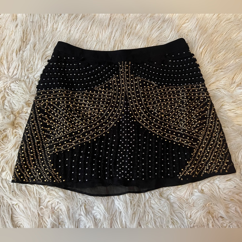 New Nasty Gal Black Sequined Skirt Size S